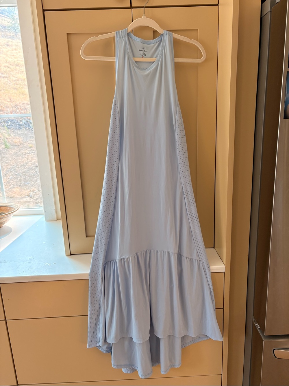 Sweaty Betty Light Blue High-Low Maxi Dress